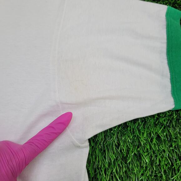 Vintage 80s Screen-Stars Shirt M/L 20x26 USA - Picture 3 of 15